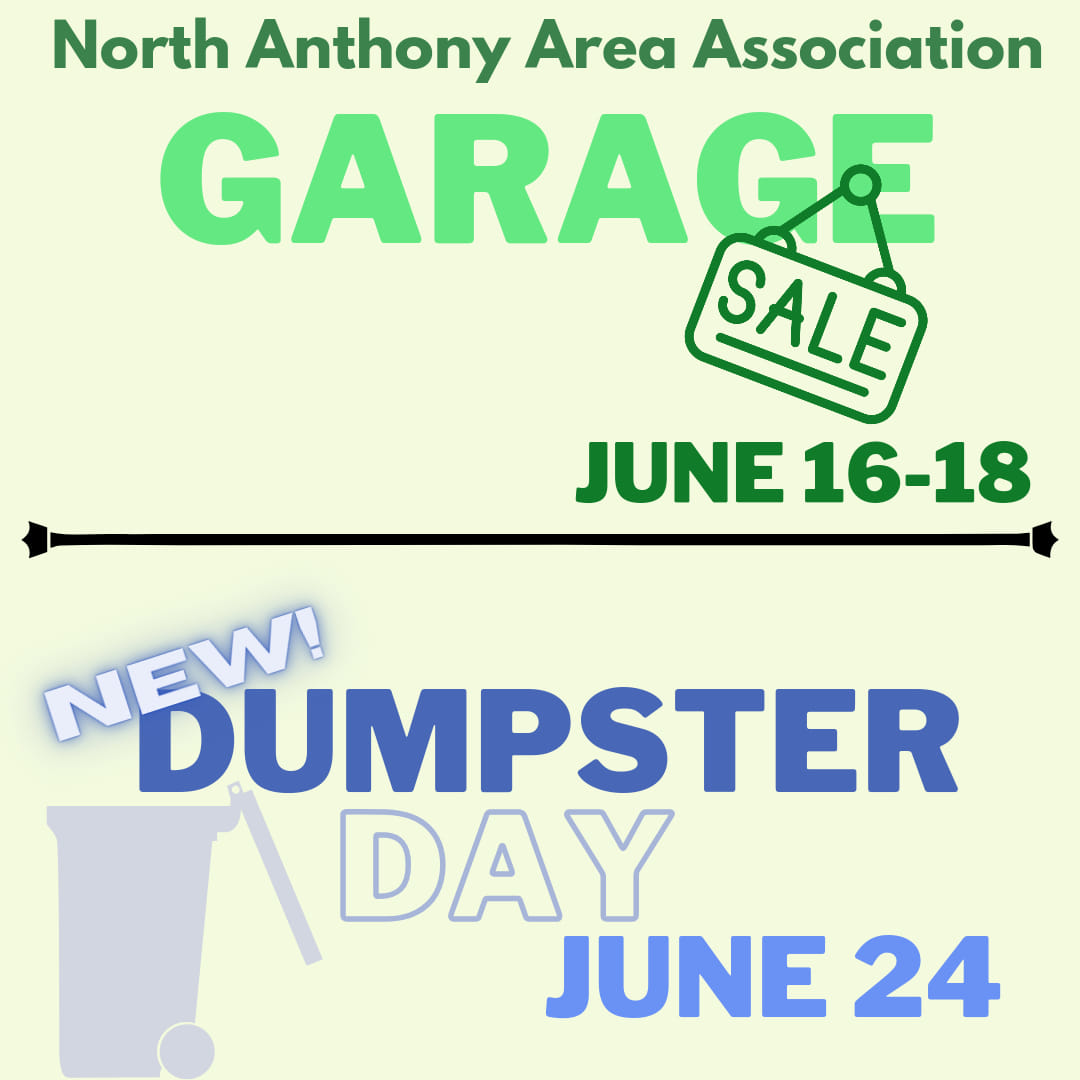 Garage sale and Neighborhood Cleanup Day Flyer