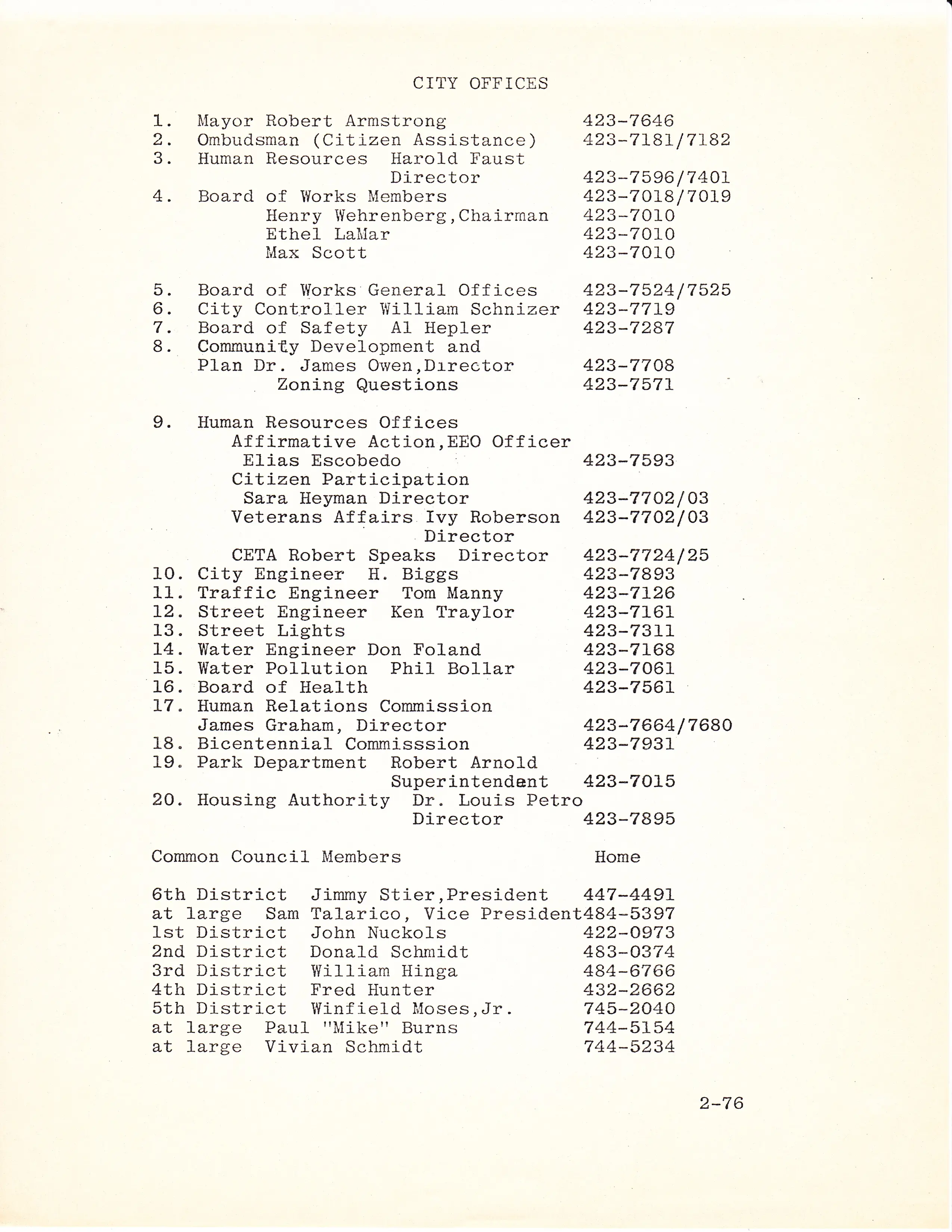 Another Flyer from 1976